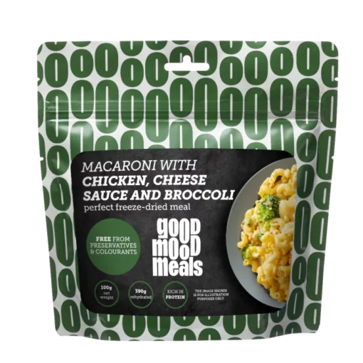 Good Mood Meals Macaroni with Chicken, Cheese Sauce and Broccoli