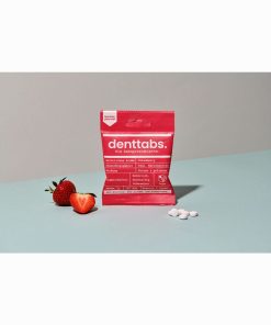 Denttabs Strawberry Toothpaste Tabs with Fluoride