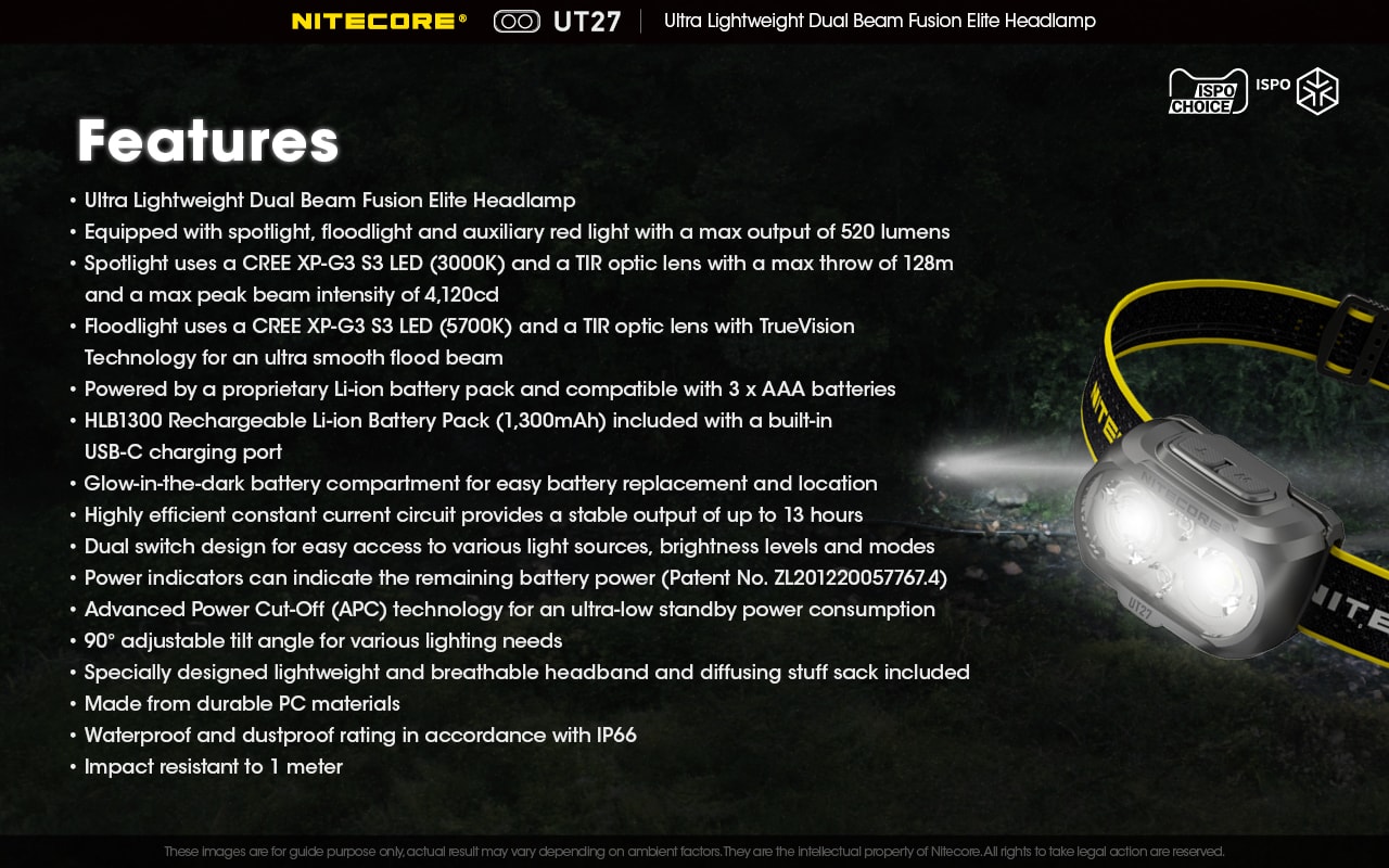 Nitecore UT27 Features